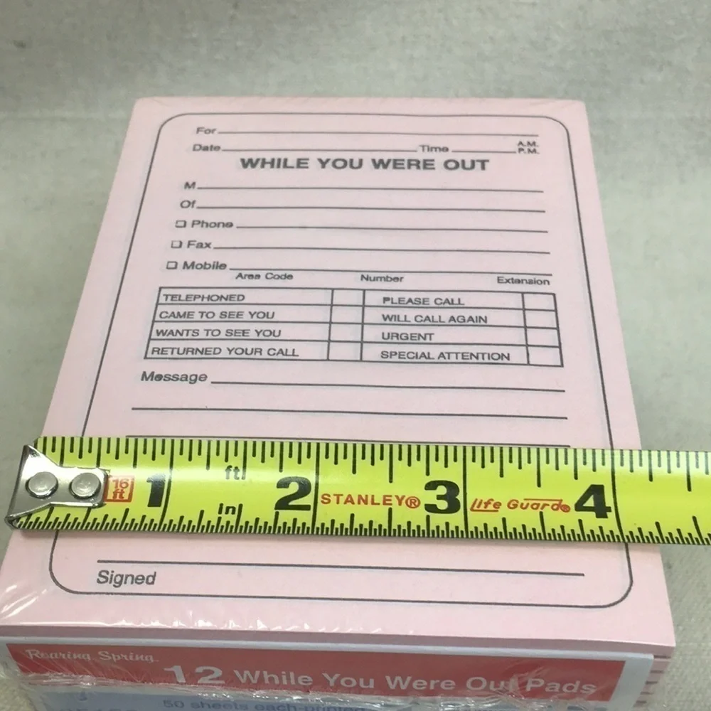 24 Roaring Spring While you were out Notepads NEW
